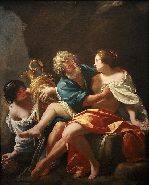 Simon Vouet Loth and his daughters, Simon Vouet Spain oil painting art
